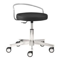 Functionele draaikruk met rugbeugel myXPERT 1294 Finca kunstleer ronde zitting mayer Sitzmbel