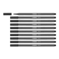 STABILO Pak van 10 viltstiften Pen 68 zwart