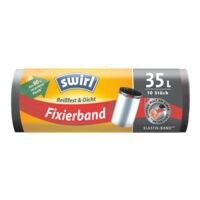 Swirl Afvalzakken met bevestigingstape 35 L zwart 10 stuk(s)
