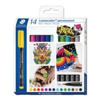 STAEDTLER Permanent-Marker Lumocolor® 318 C10 (10 Farben) permanent F - ronde punt, Lijndikte 0,6 mm (F)