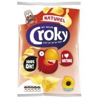 croky Pak met 12 zakjes chips Naturel 100 g