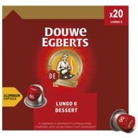 DOUWE EGBERTS Pak met 20 koffiecapsules Lungo 6 Dessert
