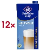 Friesche Vlag Pak met 12 UHT-melk LangLekker professional vetarm 1 L