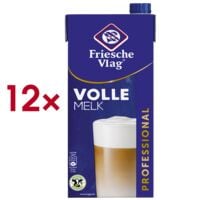 Friesche Vlag Pak van 12 UHT-melk LangLekker Professional volle melk 1 liter