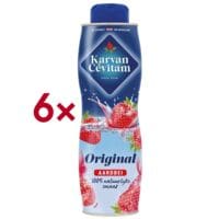 Karvan Cvitam 6 flessen siroop Aardbei 600 ml
