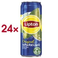Lipton Pak met 24 ijsthee Original Sparkling 330 ml sleek blikje