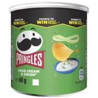 Pringles Pak met 12 rollen aardappelchips Pringles Sour cream & onion 40 g