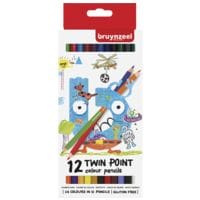 Bruynzeel Pak met 12 kleurpotloden  Twin Point