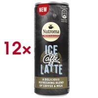 Nutroma Pak met 12 blikjes frisdrank Ice Caff Latte 250 ml