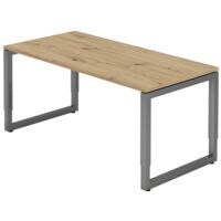 HAMMERBACHER Bureau R-Line 160 cm, beugel-poot grafiet