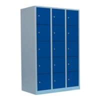 Lllmann garderobekast, 3x5, staal