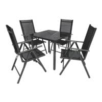 VCM 5-delige tuinzitset 80 cm tafel