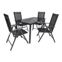 VCM 5-delige tuinzitset 140 cm tafel