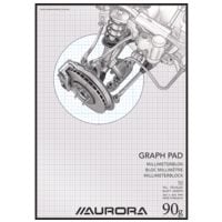 Aurora 5 pakken millimeterpapier A3, elk 50 bladen