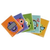 30x Aurora schoolschrift Splendid grappige monsters gelinieerd 8 mm, 24 bladen
