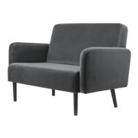 meet 2-zitsbank Lisboa met fluwelen bekleding