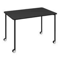 Paperflow Bureau Flex Office 116 cm, 4 poten zwart
