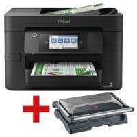 Epson Multifunctionele printer WorkForce WF-4820DWF, 4-in-1 kleuren inkjet printer incl. compacte multigrill KG 2394
