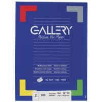 GALLERY Pak van 200 universele etiketten 210 x 148,5 mm