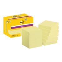 8+4x Post-it Super Sticky blok herkleefbare notes  notes 4,76 x 4,76 cm, 1080 bladen (totaal), geel