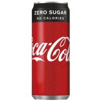 Coca Cola Pak met 24 frisdrankjes Zero 330 ml sleek blikje