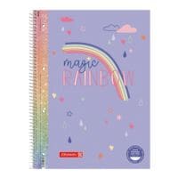 Brunnen collegeblok Premium Magic Rainbow A4 gelinieerd, 80 bladen