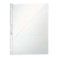 LEITZ folderhoesje Premium 4744 A4 glashelder, bovenaan en aan de perforatiezijde open - 10 stuk(s)