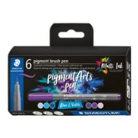 STAEDTLER 6 viltstiften pigment brush pen