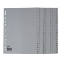 Oxford tabbladen, A4, 1-100 100-delig, grijs, kunststof
