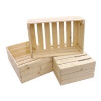 Gerso Set van 3 houten kisten DK1