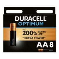 Duracell Set van 8 batterijen Optimum Mignon / AA