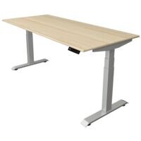 Kerkmann Zit-sta-tafel Move 4 180 cm, T-poot zilverkleur