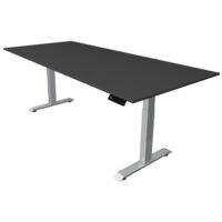 Kerkmann Zit-sta-tafel Move 4 225 cm, T-poot zilverkleur
