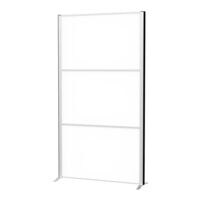 MAUL Scheidingswand MAULconnecto 3 whiteboard panelen met voet