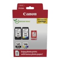 Canon Photo Value Pack: Inktpatronen PG-545 & CL-546 + glanzend fotopapier 10x15 cm