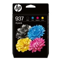 HP Inktpatronenset HP 937, zwart, cyaan, magenta, geel - 6C400NE