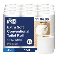 Tork Toiletpapier 4-laags, wit - 42 rollen (7 pakken  6 rollen)