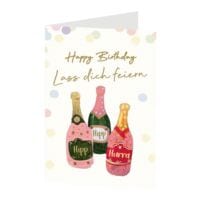 verjaardagskaarten LUMA KARTENEDITION Happy Birthday laat ons jou vieren, Speciaalformaat, met envelop, 1 stuk(s)
