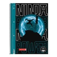 Brunnen collegeblok Premium Ninja Power A4 geruit, 80 bladen