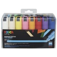 POSCA Lakmarkerset PC-8Kx16 met 16 kleuren