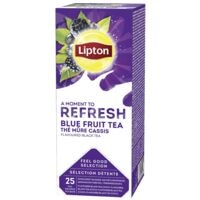 Lipton gearomatiseerde zwarte thee A Moment To Refresh Blue Fruit voor 25 kopjes