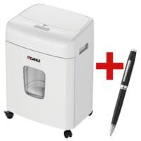 papiervernietiger Dahle ShredMATIC® 90, Veiligheidsklasse 4, snippers (4 x 12 mm), tot 90 bladen incl. Balpen Coventry