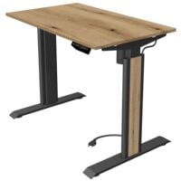 Kerkmann In hoogte verstelbare zit-sta-tafel (elektrisch) Move 1 Advance 100 cm, T-poot antracietkleur