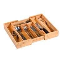 KESPER Variabele bamboe besteklade 28,5 - 40 cm
