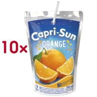 Capri-Sun Pak met 10 verfrissende drankjes met vruchtensap Orange 200 ml