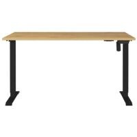 Germania In hoogte verstelbaar bureau (mechanisch) Profiline II 140 cm, L-onderstel zwart