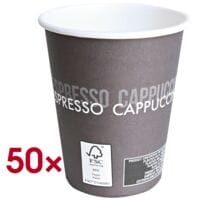 HYGO STAR Set van 50 wegwerpbekers voor warme dranken To Go 0,2 liter  80 mm