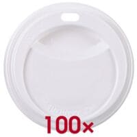 HYGO STAR Set van 100 deksels voor wegwerpdrinkbekers To Go  90 mm