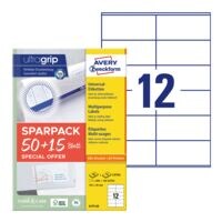 Avery Zweckform Universele etiketten permanent wit 105x48 mm 780 stuks 6175-65 met ultragrip