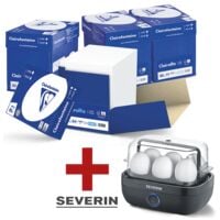 4x Multifunctioneel printpapier A4 Clairefontaine 2800 - 10000 bladen (totaal), 80g/m incl. Eierkoker EK 3165